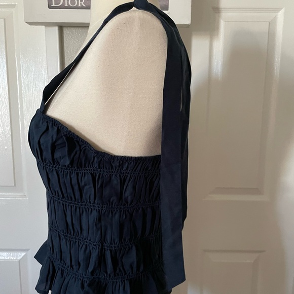 Darling Bloom Strapy Top Navy Size Small - Picture 7 of 10